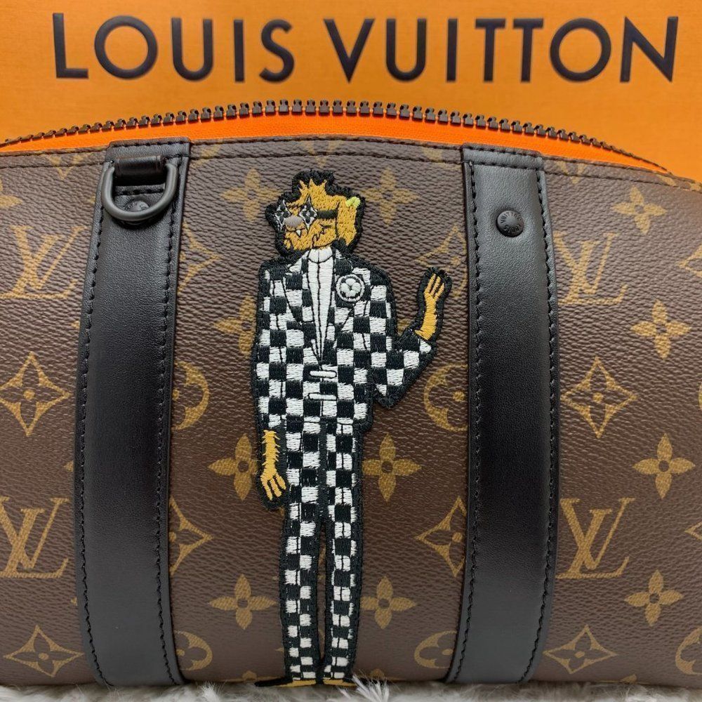 Louis Vuitton City Keepall Leather checkered bag Virgil Abloh Zoom with Friends - Picture 13 of 13